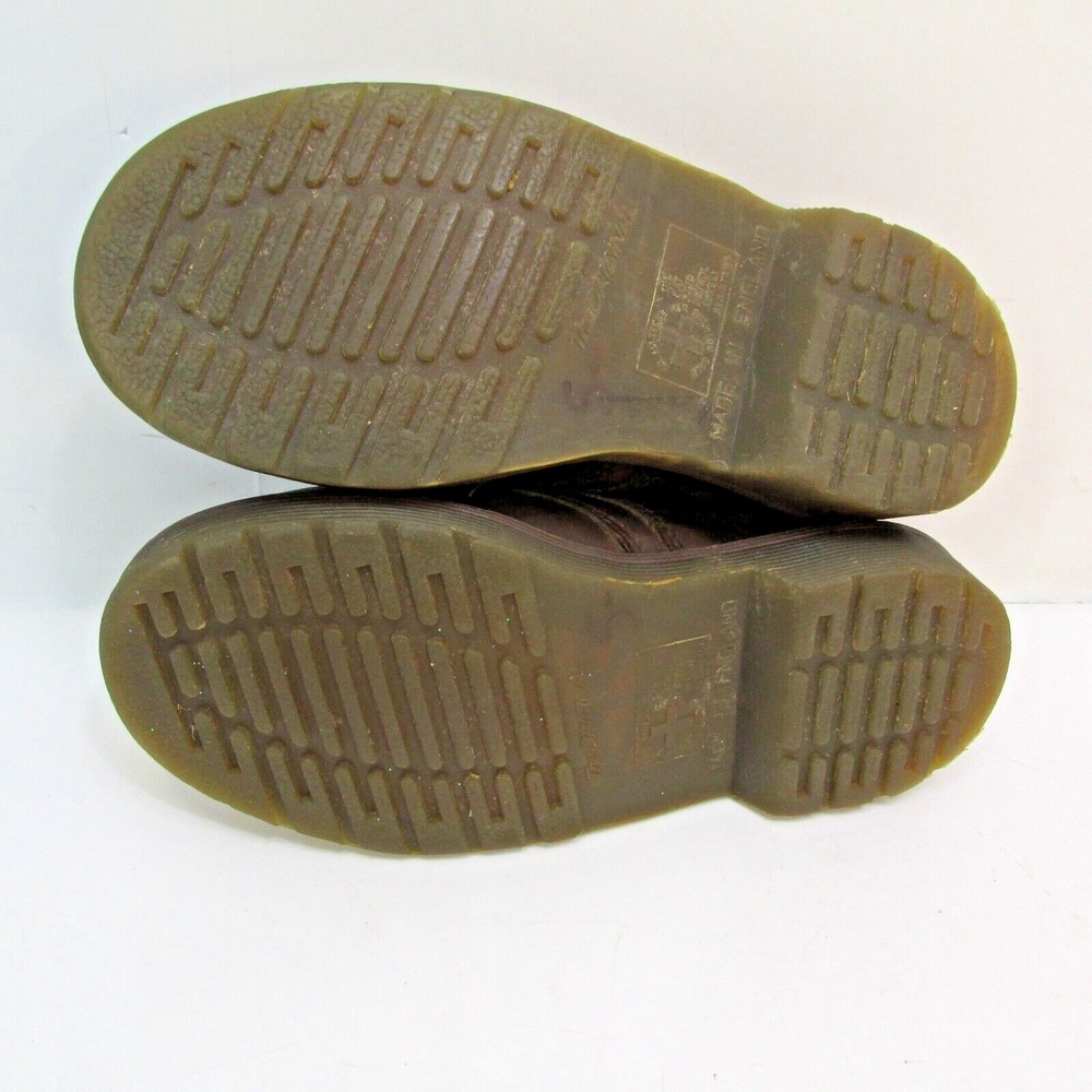 Dr. Martens Kids Shoes Oxford Brown Leather UK 11 / US 12 Made In England Low - Picture 6 of 9